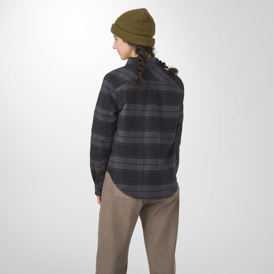 Sauvie Cotton Flannel Shirt Black Plaid