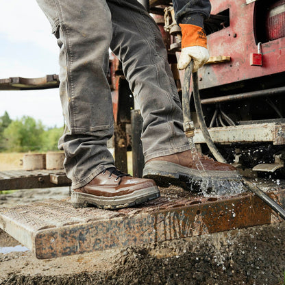 Ground Control 6" Brown Steel Toe