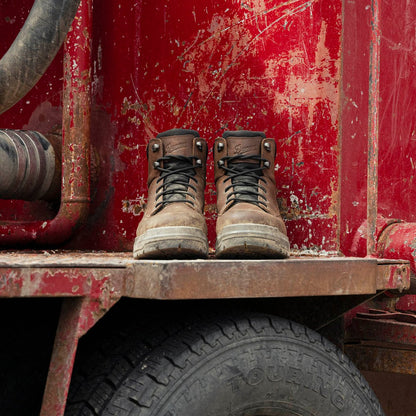 Ground Control 6" Brown Steel Toe