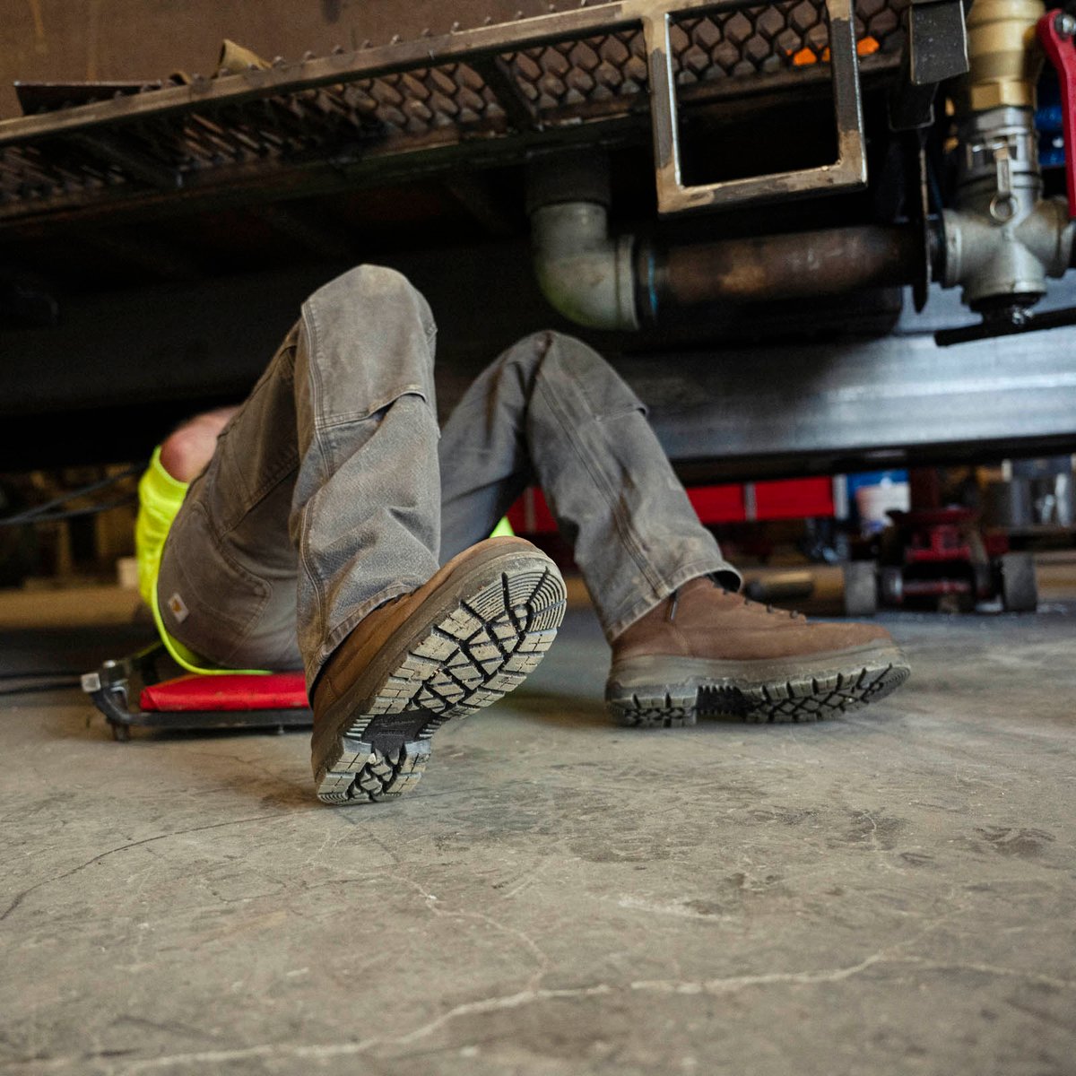 Ground Control 6" Brown Steel Toe