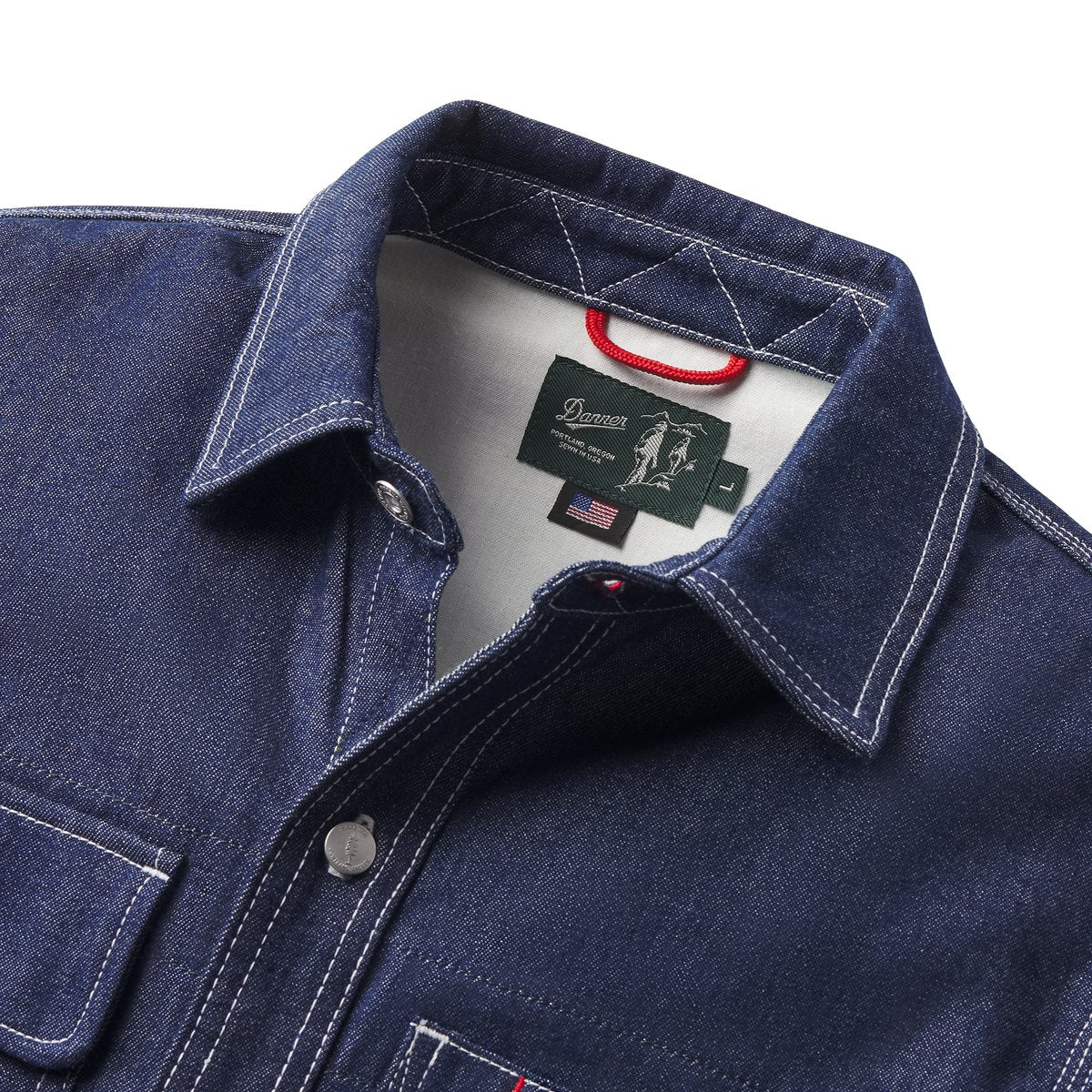 Larch Mt Denim Shirt Dark Wash Indigo