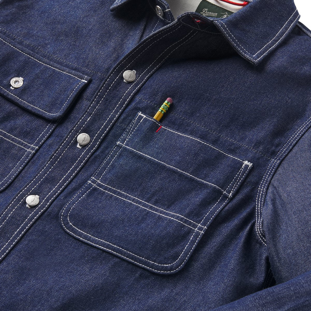 Larch Mt Denim Shirt Dark Wash Indigo