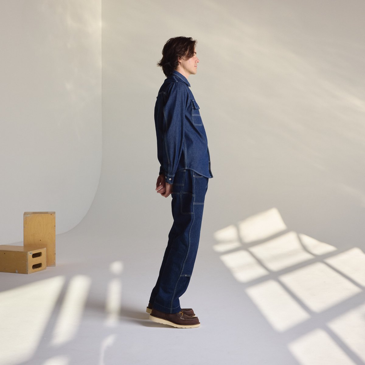 Larch Mt Denim Shirt Dark Wash Indigo