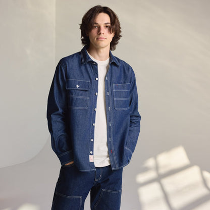 Larch Mt Denim Shirt Dark Wash Indigo