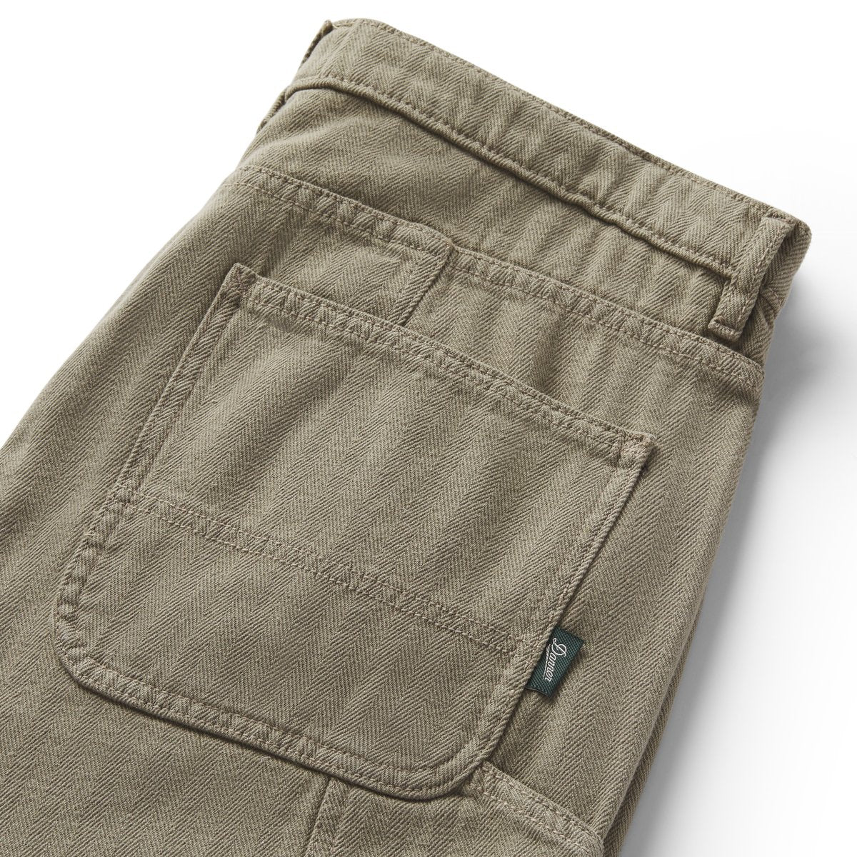 Kenton Double Knee Pants  Herringbone Dusty Olive
