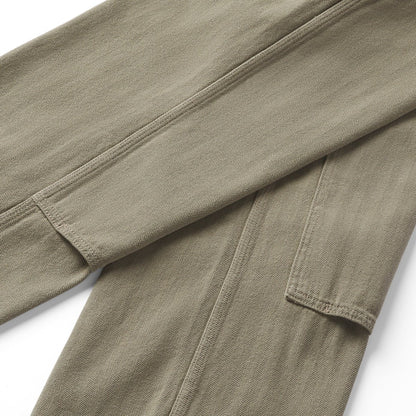 Kenton Double Knee Pants  Herringbone Dusty Olive