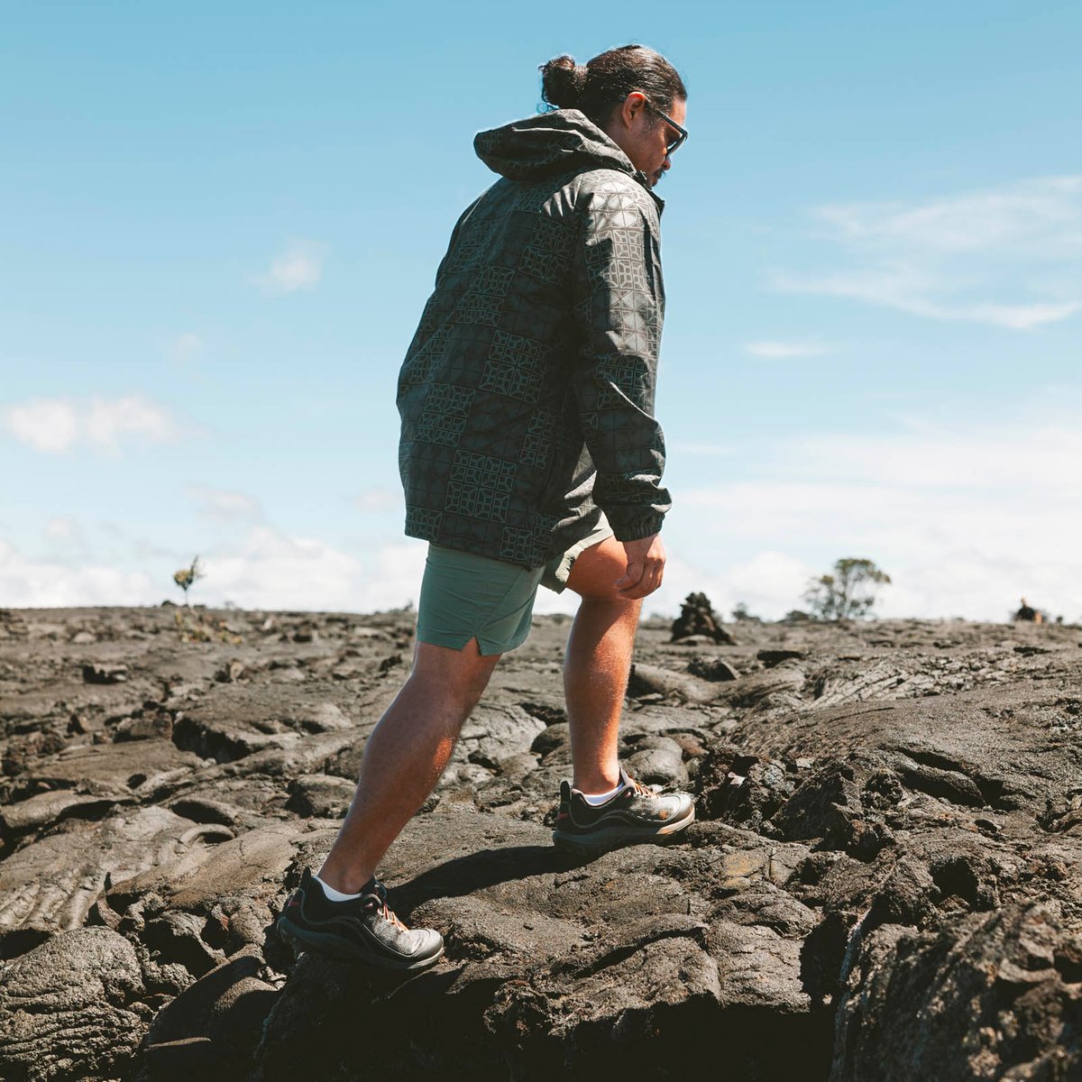 Sig Zane X Danner ʻŌnini Windbreaker Black/Green