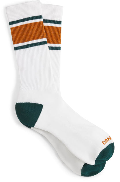Jag Sock Lightweight Crew - White/Orange