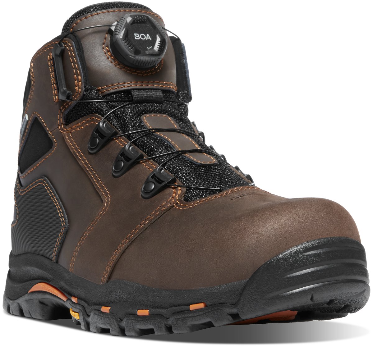 Vicious BOA 4.5" Brown/Orange Composite Toe (NMT)