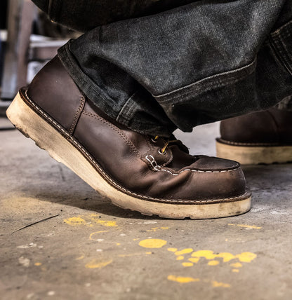Bull Run Moc Toe 6" Brown Steel Toe