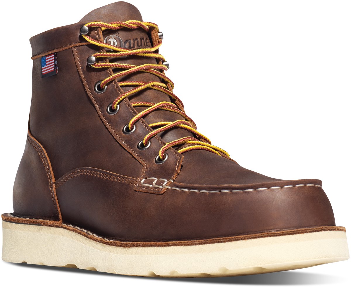 Bull Run Moc Toe 6" Brown Steel Toe