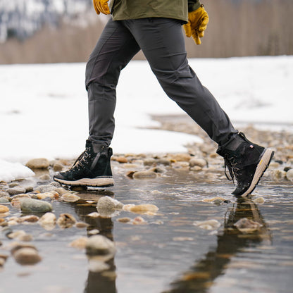 Arctic 600 Side-Zip Black/Brown Insulated 200G