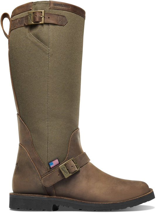 San Angelo Snake Boot Brown Square Toe