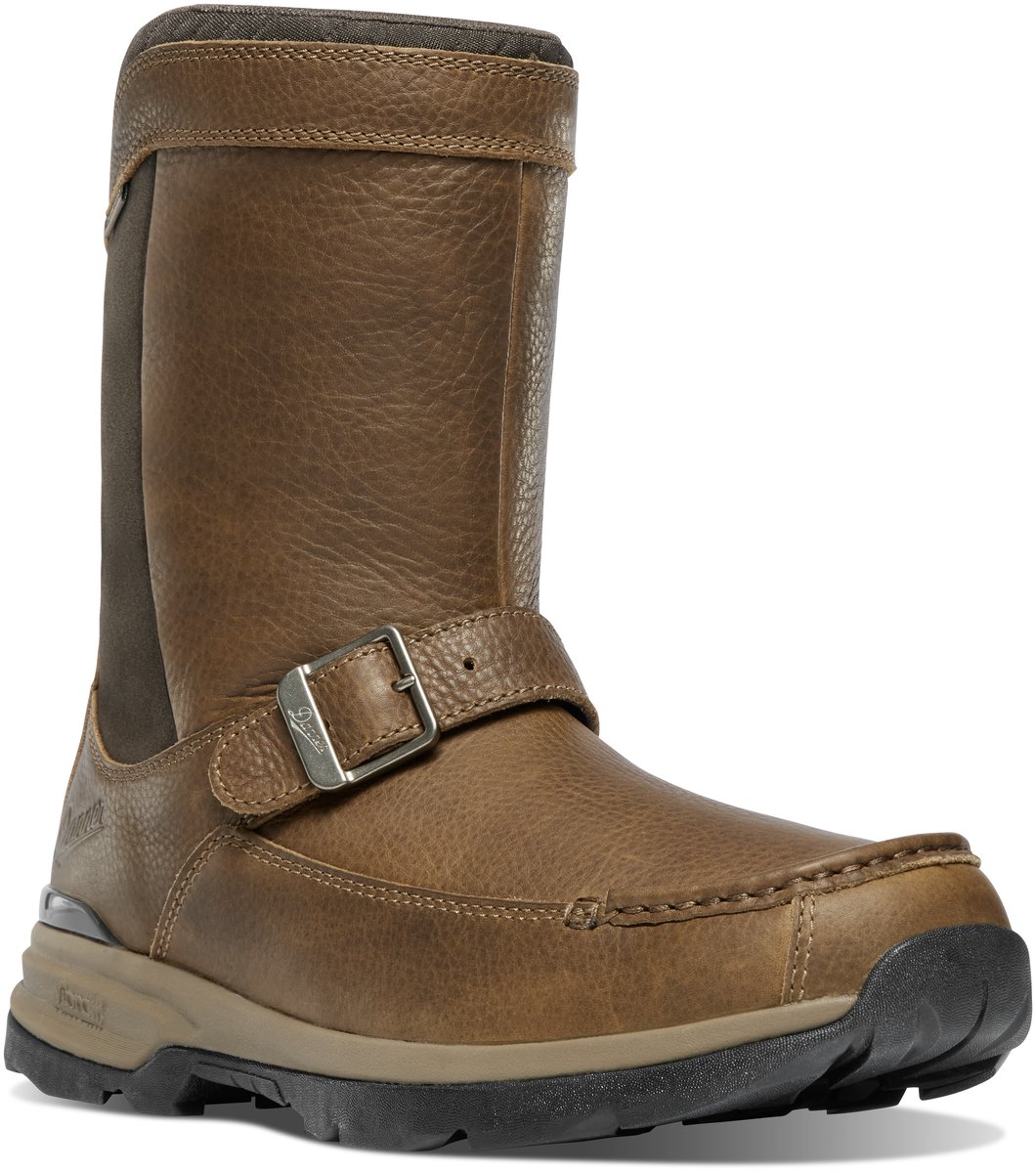 Recurve Moc Toe Rear-Zip Light Brown