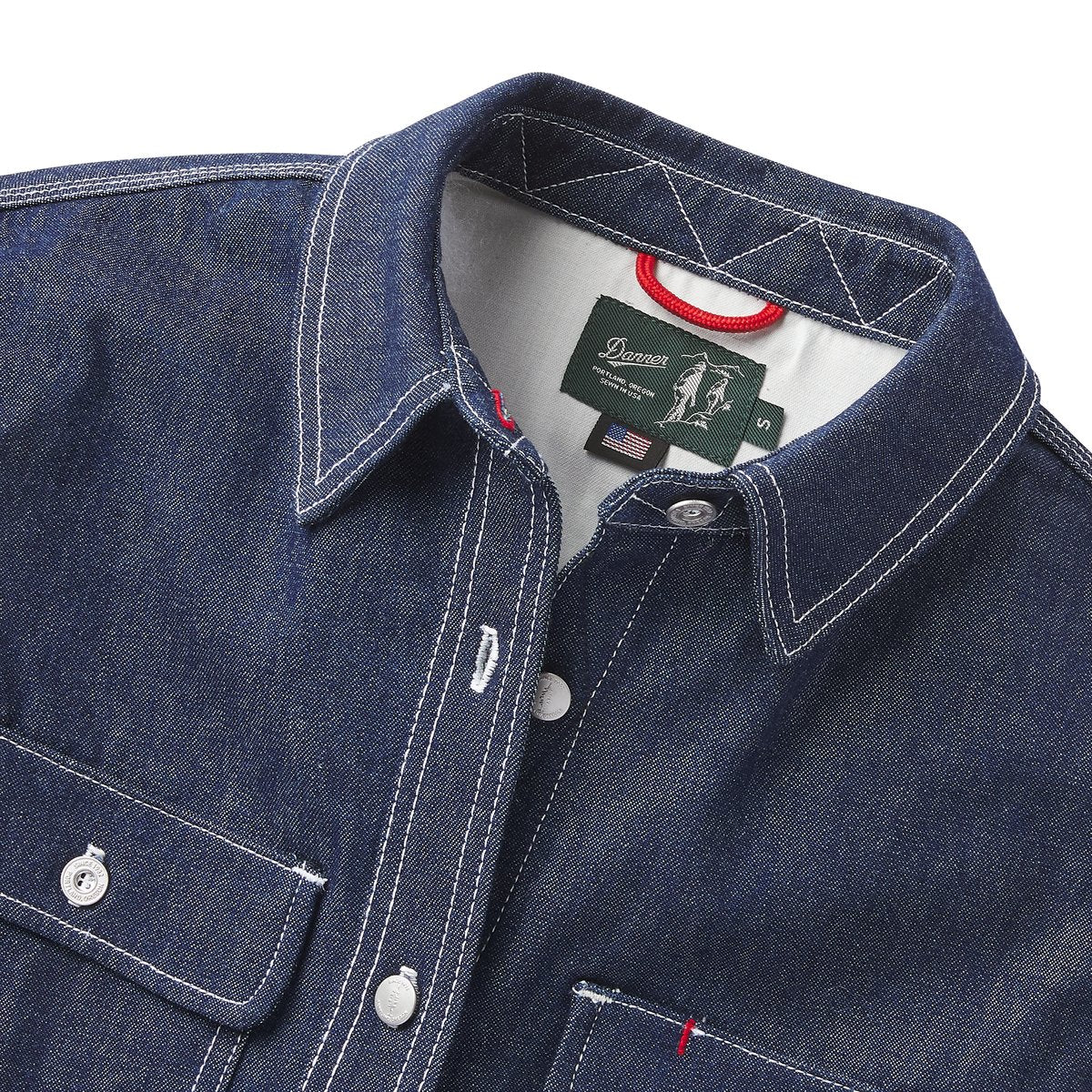 Larch Mt Denim Shirt Dark Wash Indigo