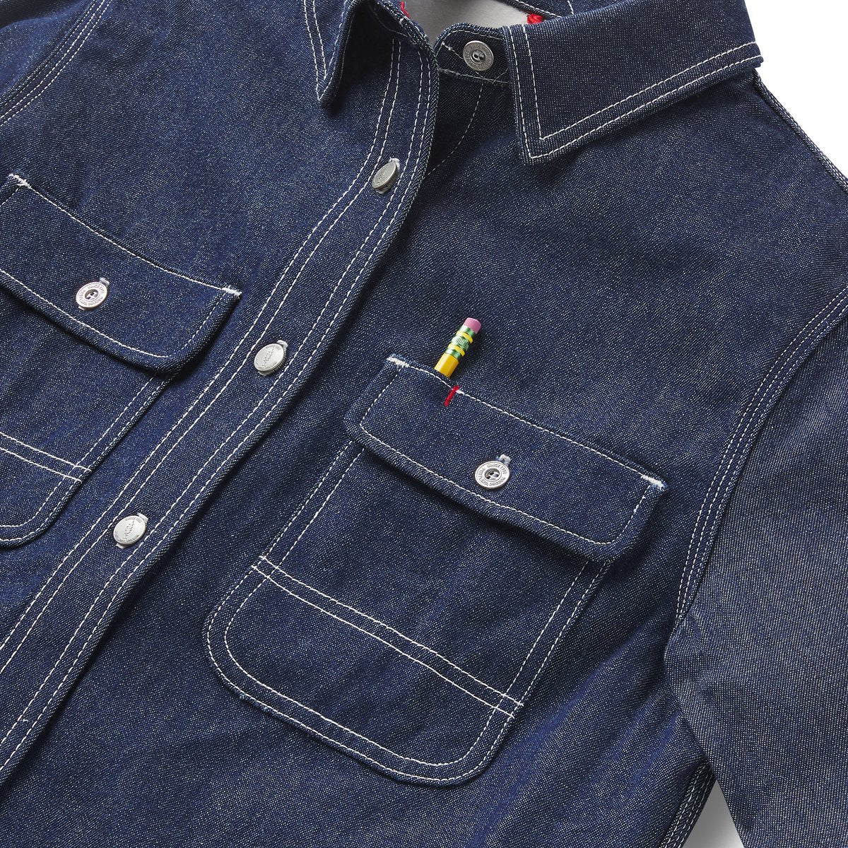 Larch Mt Denim Shirt Dark Wash Indigo
