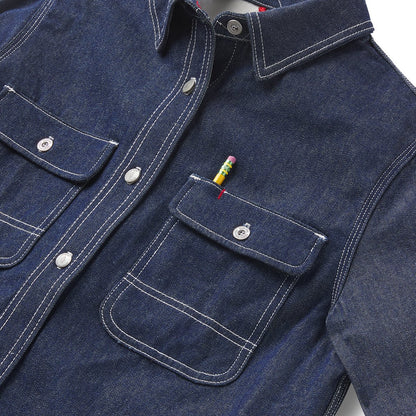 Larch Mt Denim Shirt Dark Wash Indigo