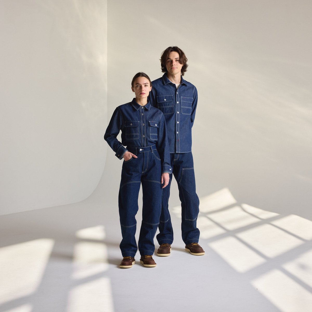 Larch Mt Denim Shirt Dark Wash Indigo
