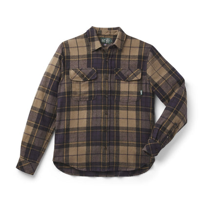 Cedar Mill Cotton Flannel Shirt  Navy/Olive Tartan Plaid