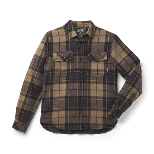 Cedar Mill Cotton Flannel Shirt  Navy/Olive Tartan Plaid