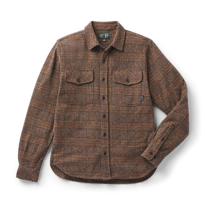 Cedar Mill Cotton Flannel Shirt  Brown/Tan Tweed Plaid