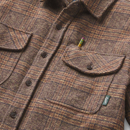 Cedar Mill Cotton Flannel Shirt  Brown/Tan Tweed Plaid
