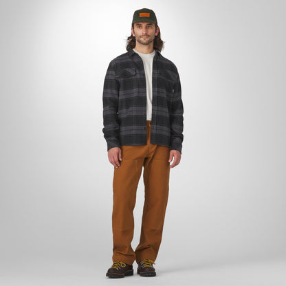 Cedar Mill Cotton Flannel Shirt  Black Plaid
