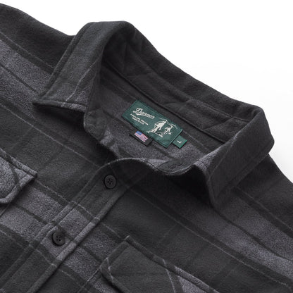 Cedar Mill Cotton Flannel Shirt  Black Plaid
