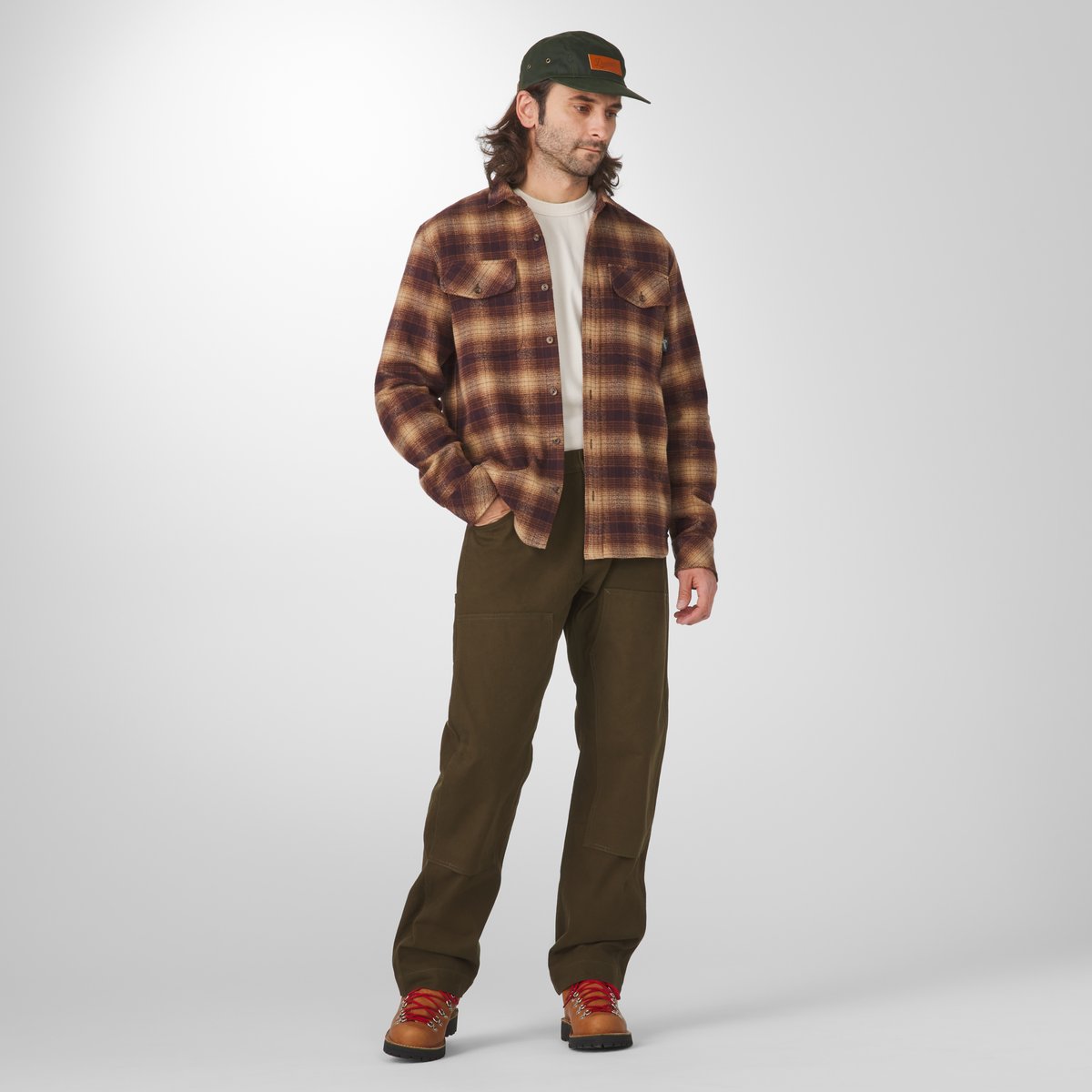 Cedar Mill Cotton Flannel Shirt  Espresso Plaid