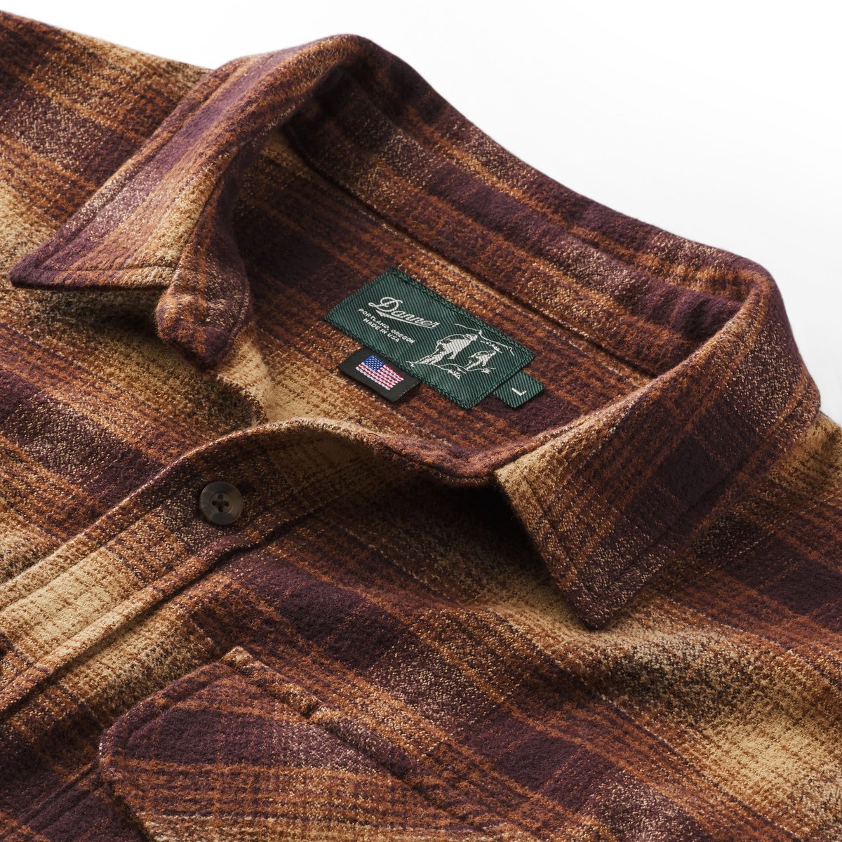 Cedar Mill Cotton Flannel Shirt  Espresso Plaid