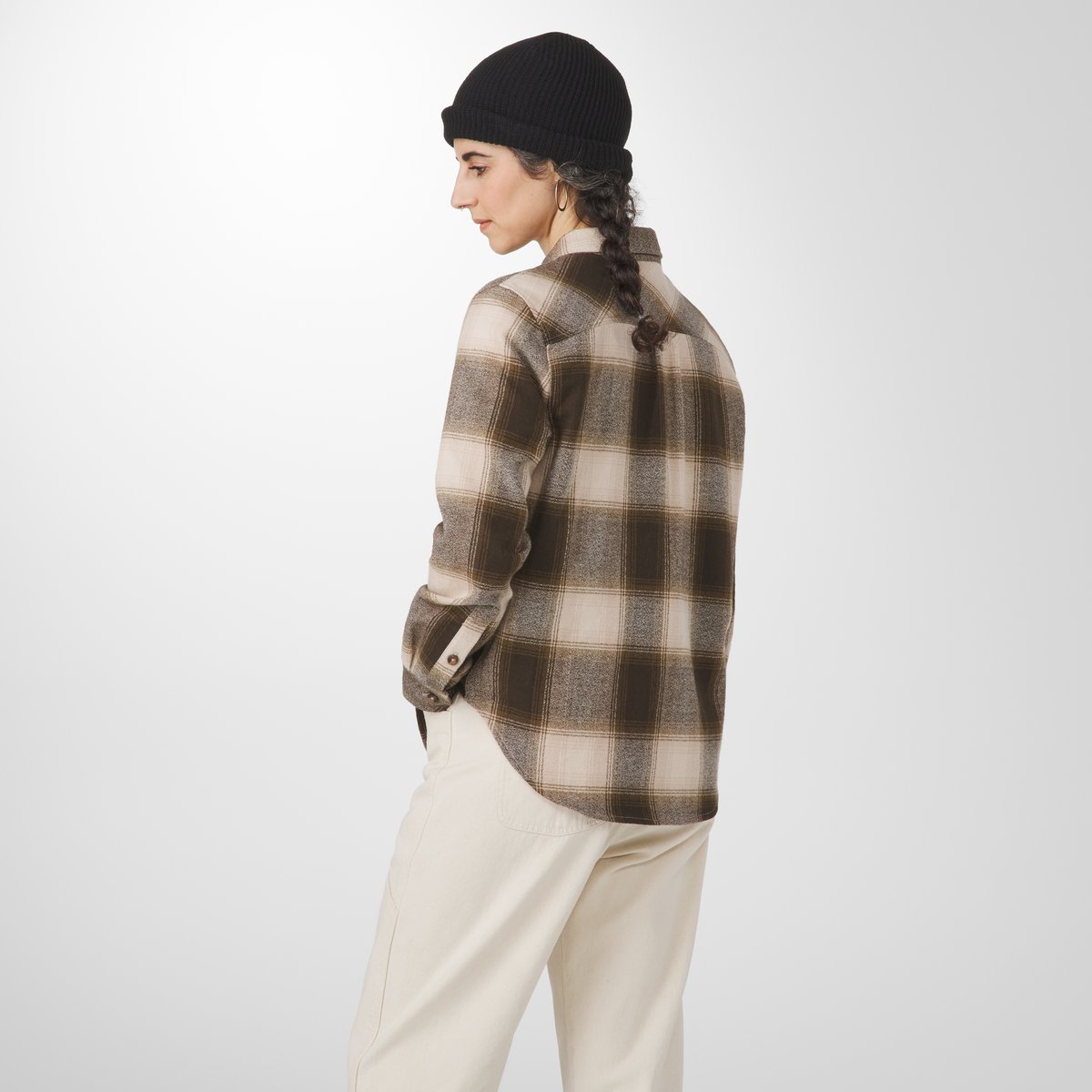 Sauvie Cotton Flannel Shirt  Earth Plaid