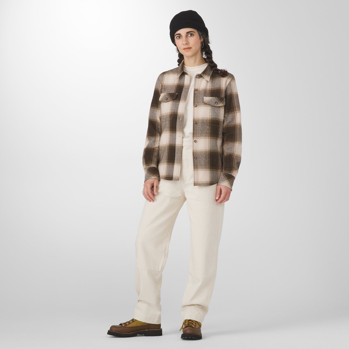 Sauvie Cotton Flannel Shirt  Earth Plaid