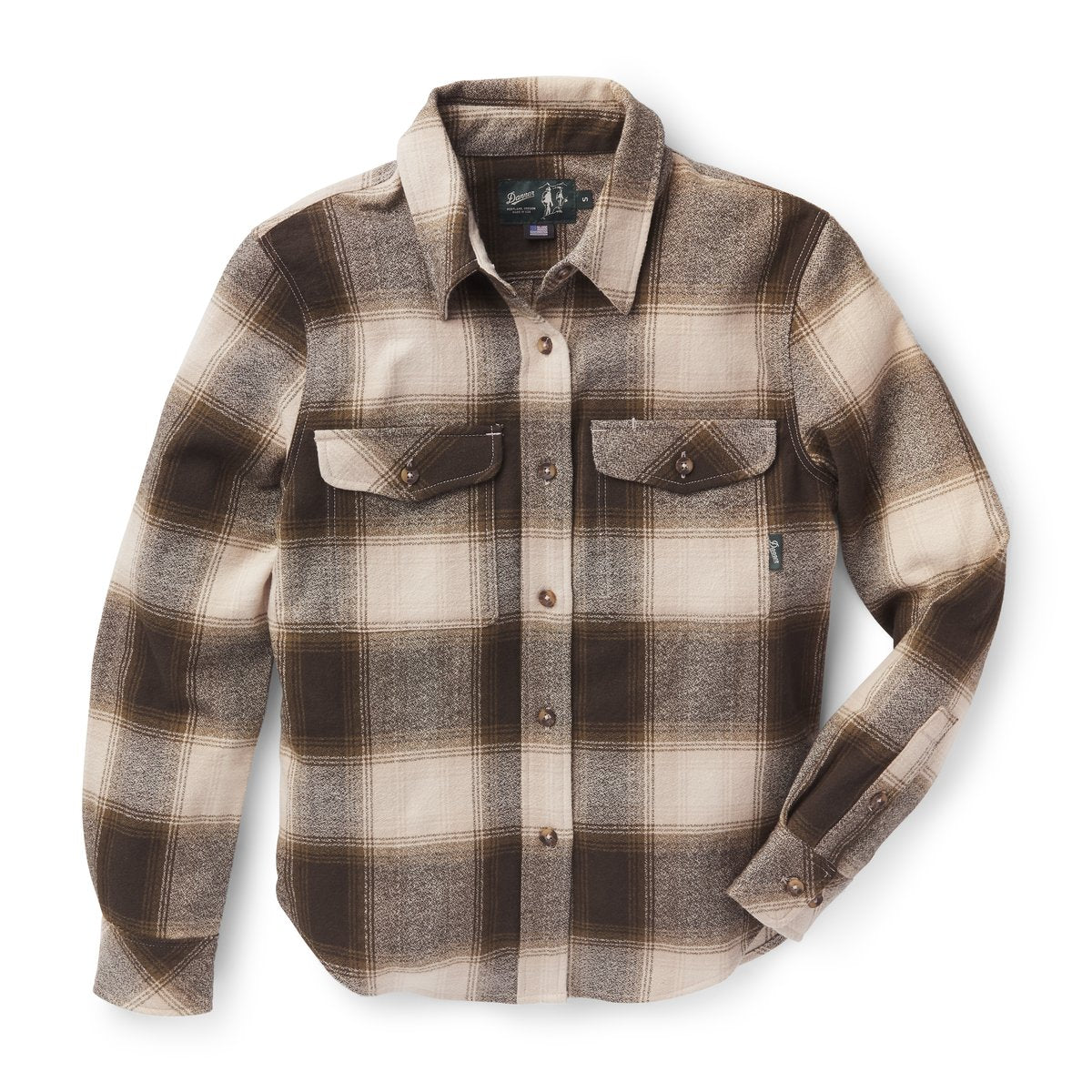 Sauvie Cotton Flannel Shirt  Earth Plaid