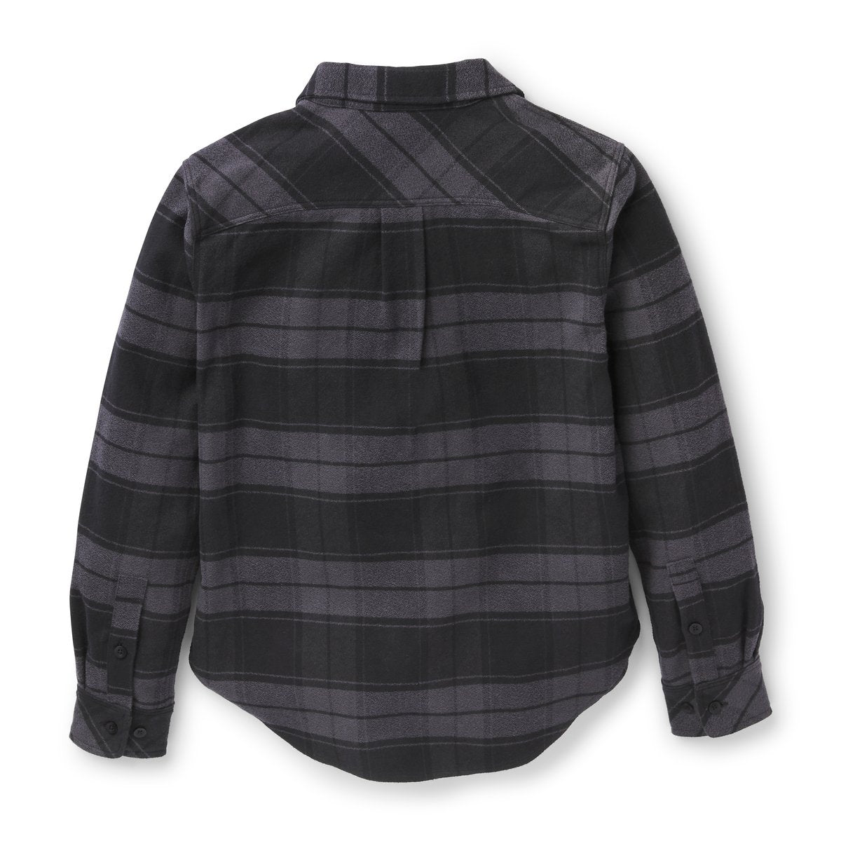 Sauvie Cotton Flannel Shirt  Black Plaid