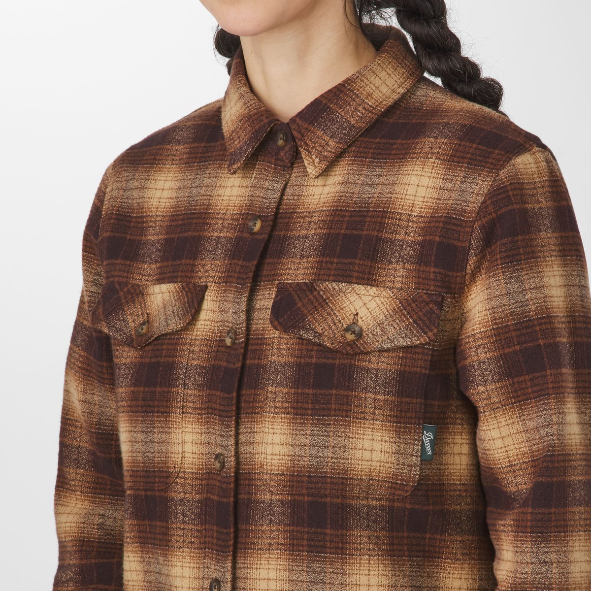Sauvie Cotton Flannel Shirt  Espresso Plaid