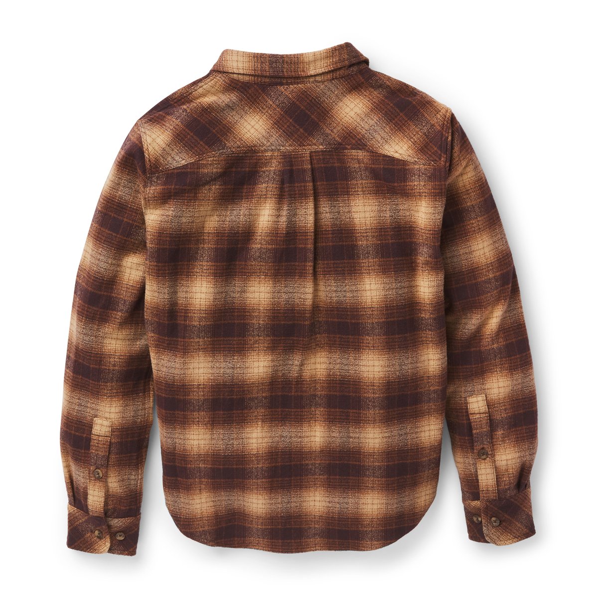 Sauvie Cotton Flannel Shirt  Espresso Plaid