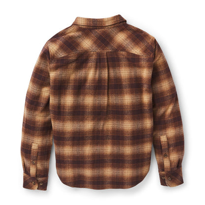 Sauvie Cotton Flannel Shirt  Espresso Plaid