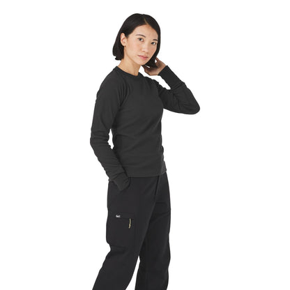 Santiam Waffle LS Tee Black