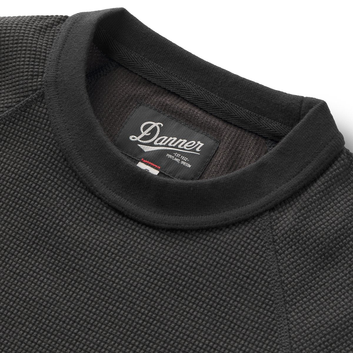 Santiam Waffle LS Tee Black
