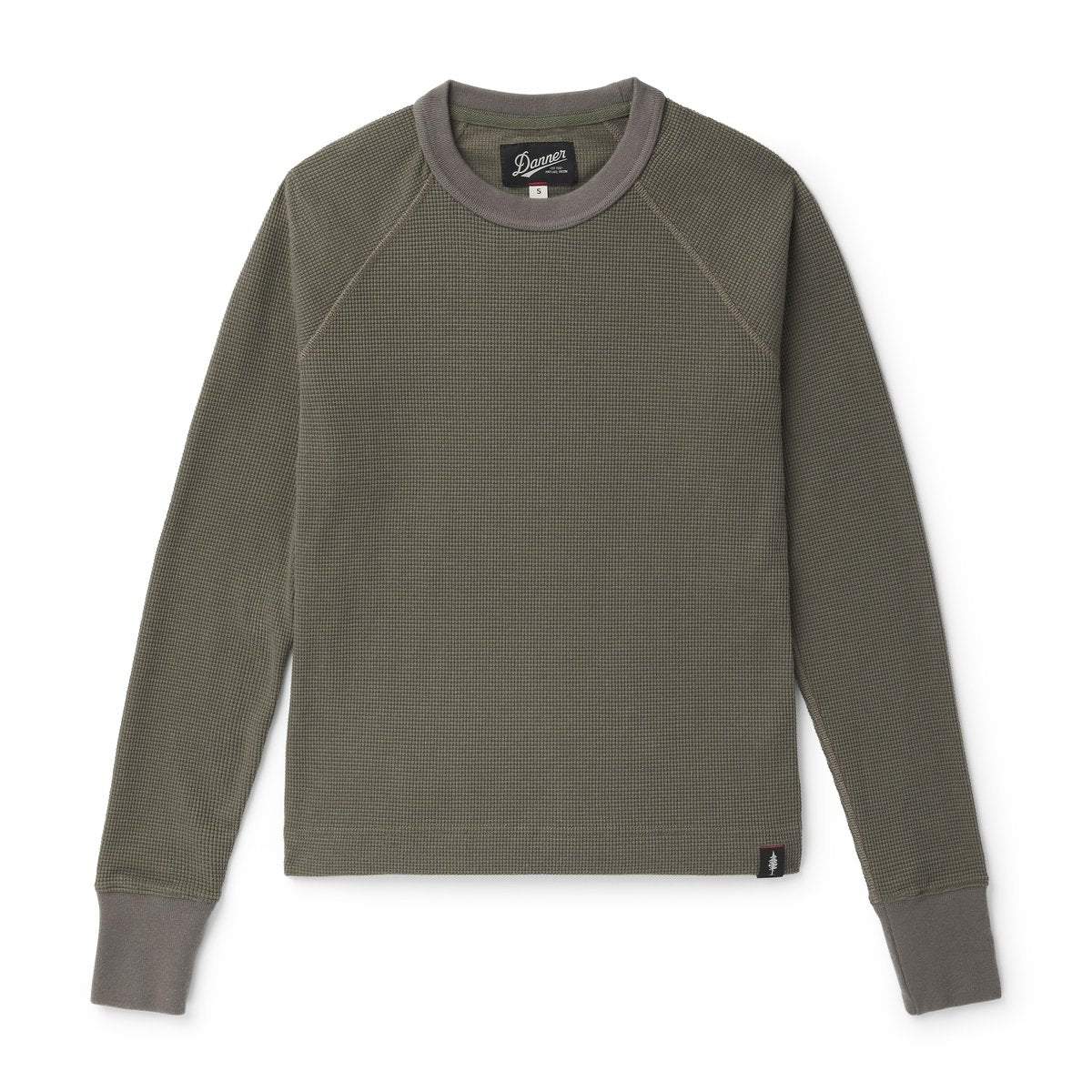 Santiam Waffle LS Tee Dusty Olive