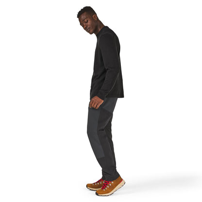 Santiam Waffle LS Tee Black