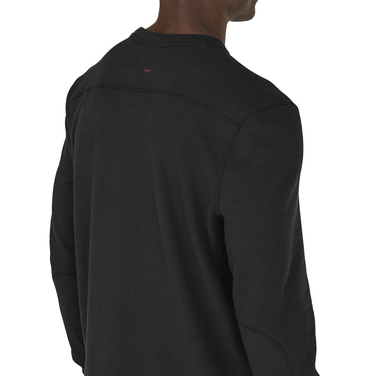Santiam Waffle LS Tee Black