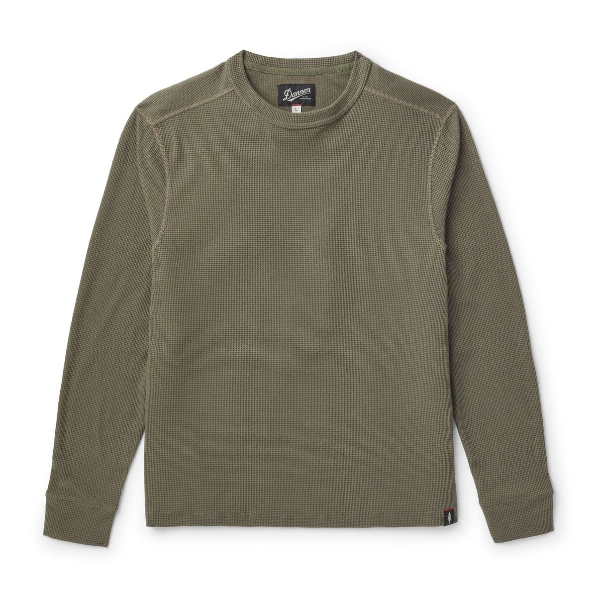 Santiam Waffle LS Tee Dusty Olive