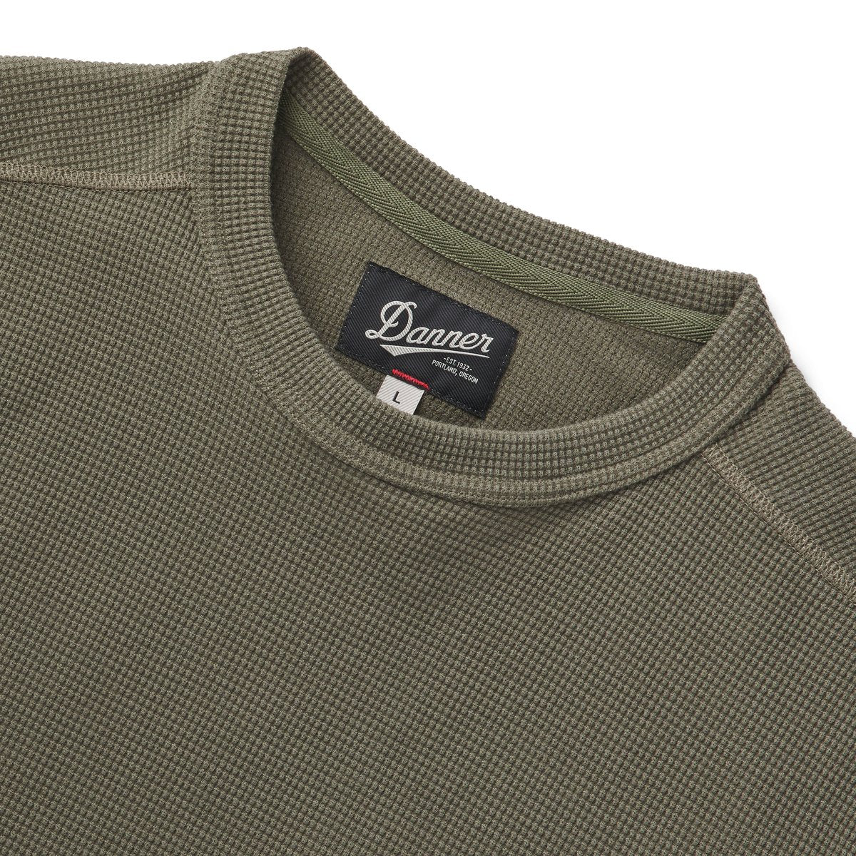 Santiam Waffle LS Tee Dusty Olive