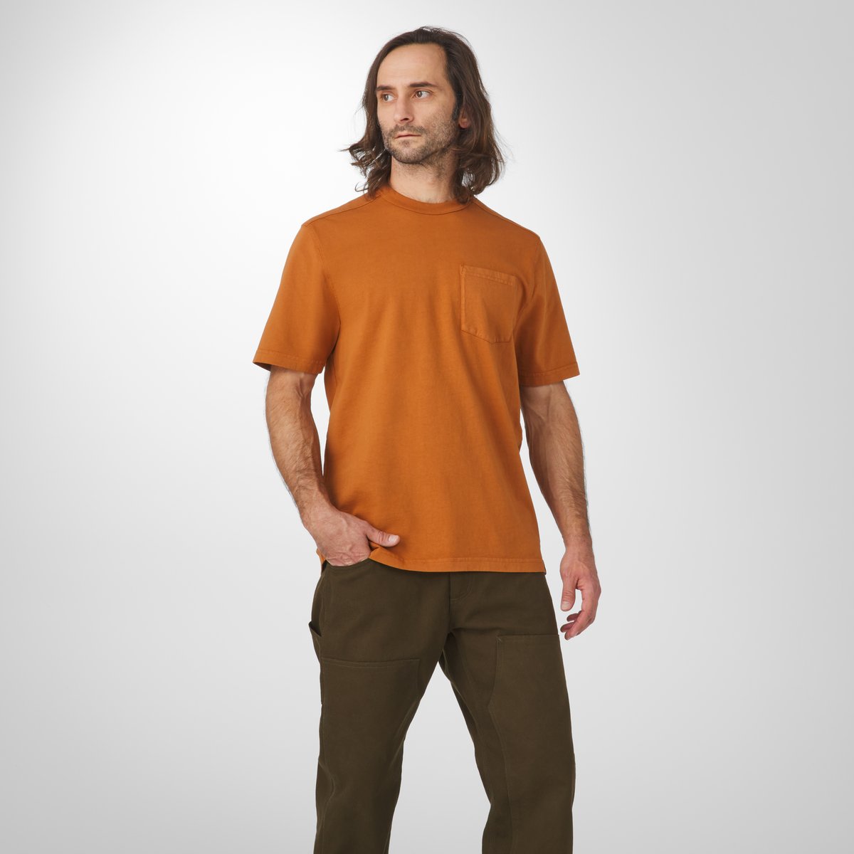 Heavyweight Pocket Tee Natural