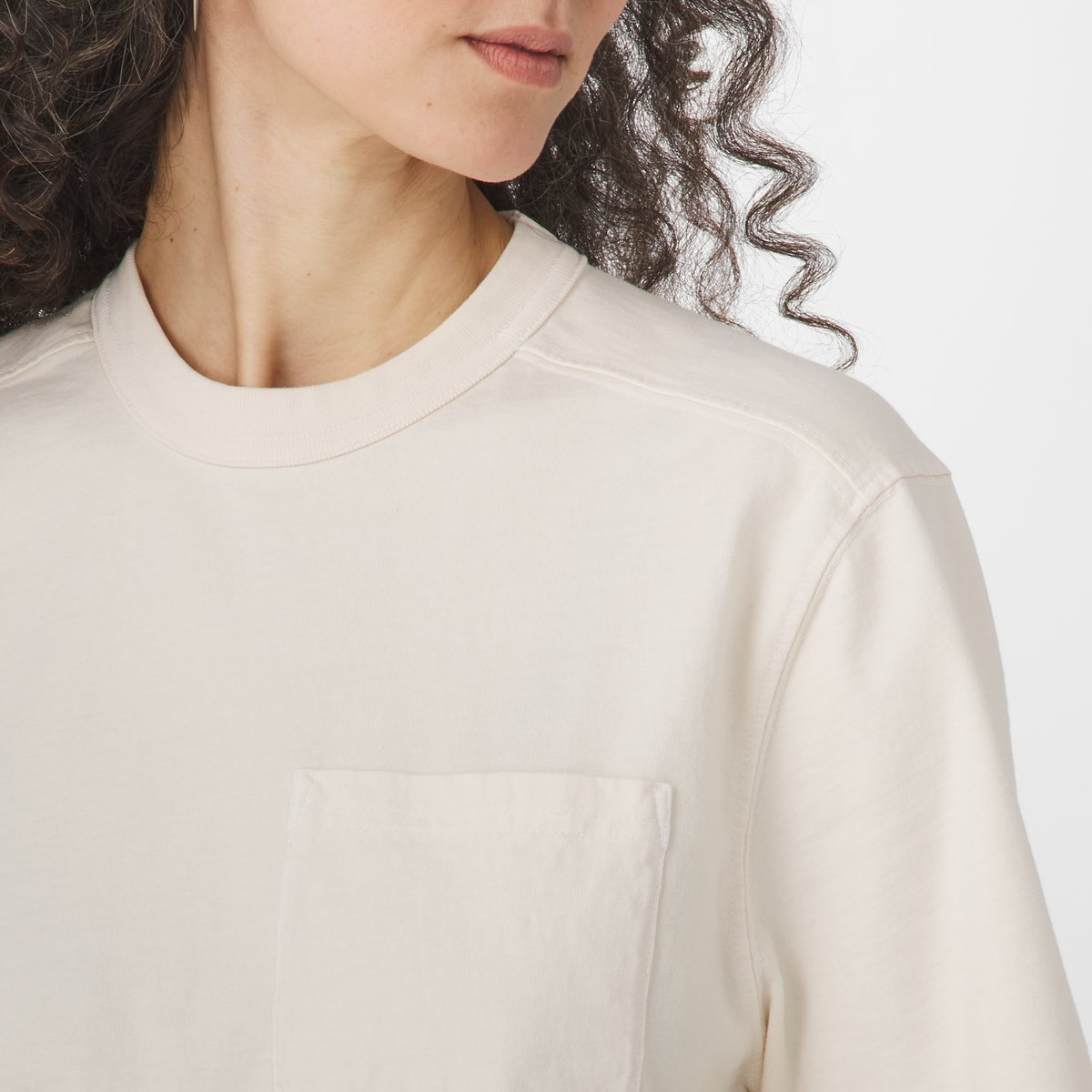Heavyweight Pocket Tee Natural