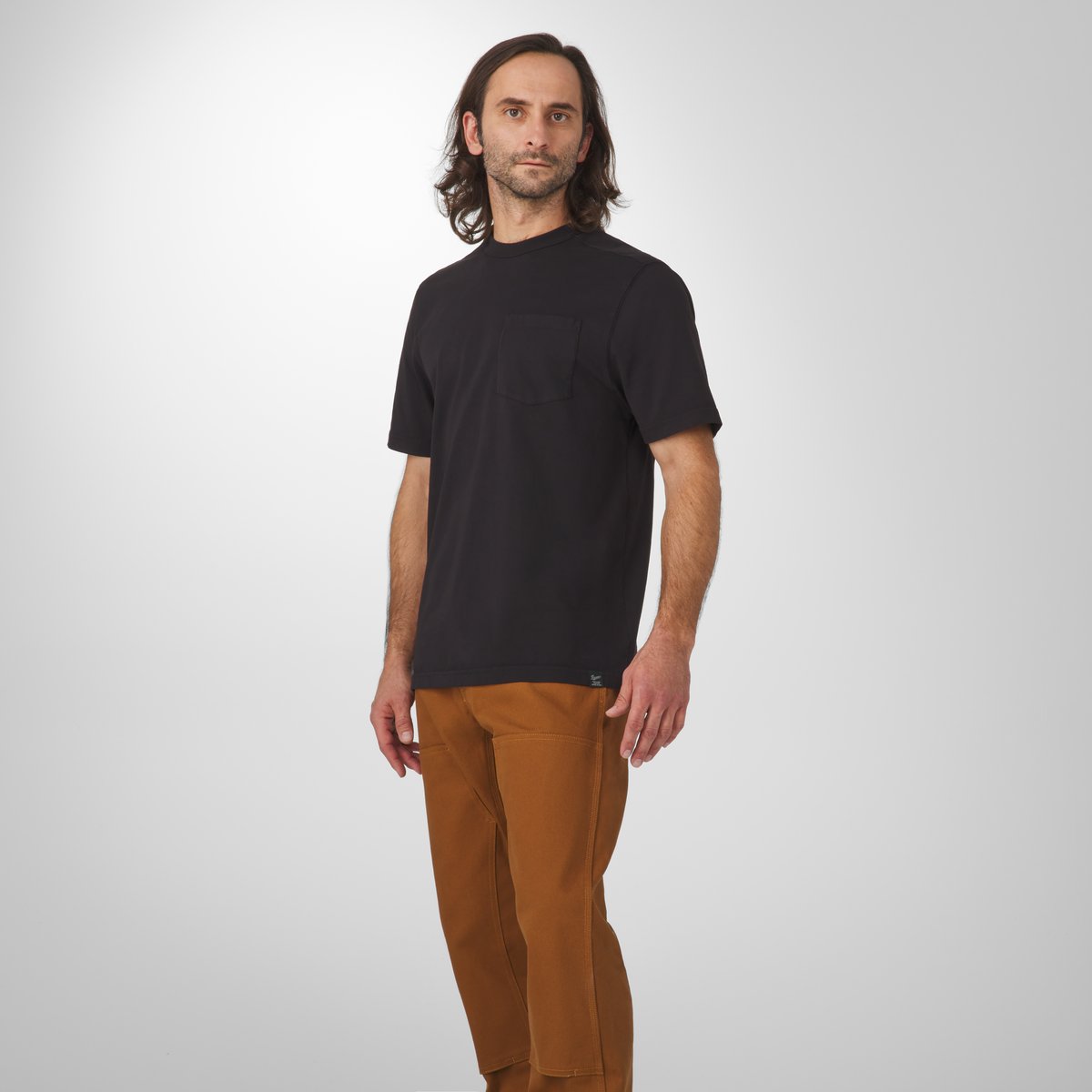Heavyweight Pocket Tee Black