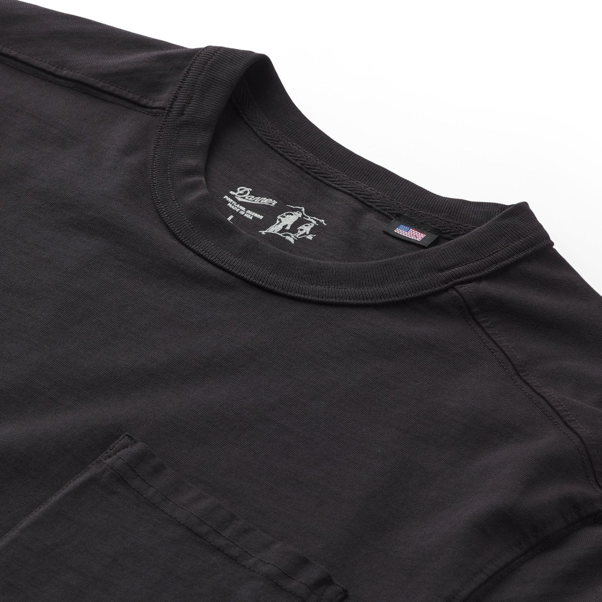 Heavyweight Pocket Tee Black
