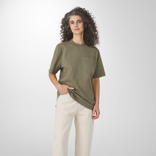 Heavyweight Pocket Tee Dusty Olive