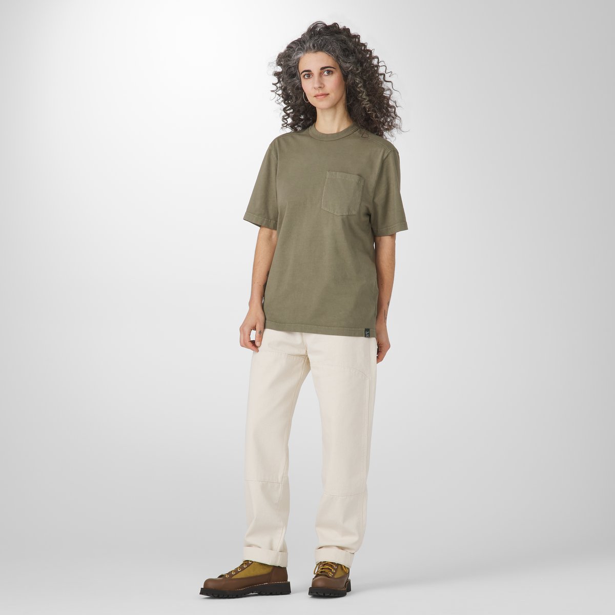 Heavyweight Pocket Tee Dusty Olive